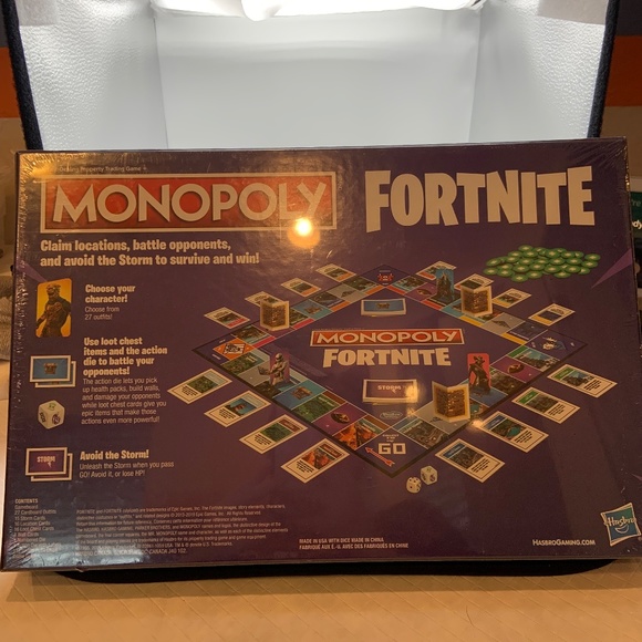 Monopoly Fortnite Edition Hasbro Gaming Board Game 13+ SEALED - Picture 7 of 12